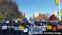 Protesta e studentëve në Tiranë