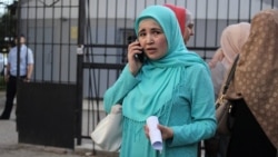 Lutfiye Zudiyeva Aqmescit mahkemesi ögünde, 2019 senesi mayıs ayı