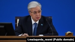 Қазақстан президенті Қасым-Жомарт Тоқаев Бас прокуратурада өткен кеңесте отыр. Астана, 26 қаңтар, 2026 жыл.