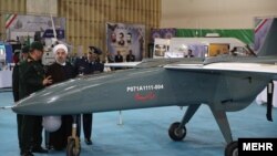 نمونه‌ای از پهپاد «مهاجر» که اکنون مدل شماره ششم آن نیز تولید شده و پیشرفته‌ترین پهپاد تهاجمی ساخت ایران است.