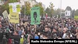 Protesta kundër ndotjes së ajrit në Tetovë