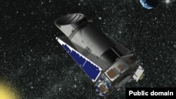 NASA-nyň 2009-njy ýylda uçuran “Kepler” kosmos teleskopynyň kompýuter modeli.