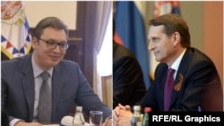 Aleksandar Vučić i Sergej Nariškin