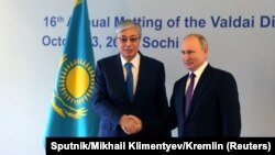 Президентҳои Русия ва Қазоқистон.
