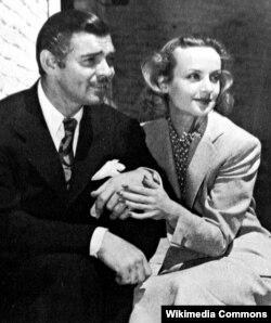 Clark Gable və sevimli arvadı Carole Lombard, 1939-cu il.