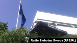 Резиденцијата на ЕУ во Скопје. 
