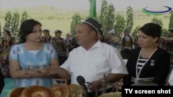 Скриншот одной из программ первого телеканала Узбекистана