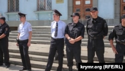 Российские полицейские в Симферополе, иллюстрационное фото