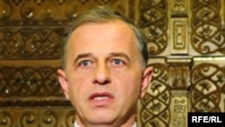 Several exit polls gave Mircea Geoana, leader of the Social Democrat Party, a slim lead.