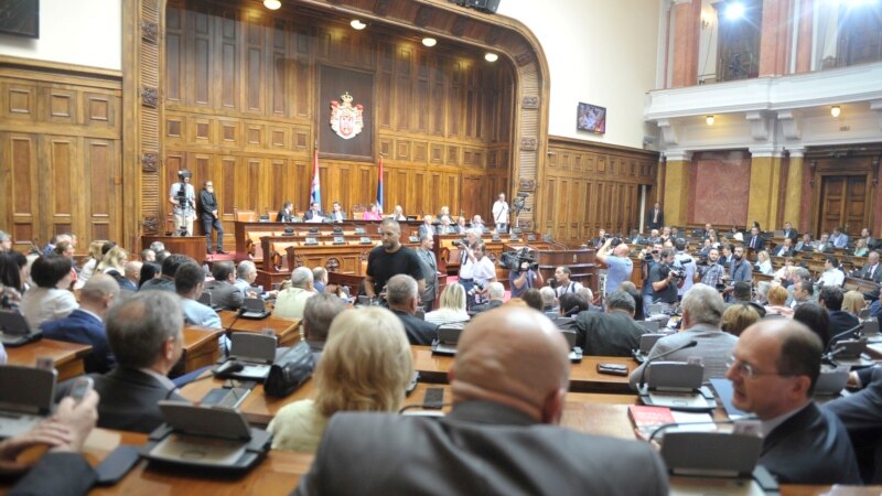 Protest opozicije u Skupštini Srbije