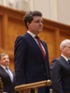 Romanian president Nicusor Dan swearing in