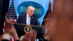 Presidenti amerikan, Donald Trump, gjatë një konference për media në Shtëpinë e Bardhë. Fotografi nga arkivi. 