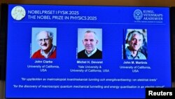Џон Кларк, Мишел Х. Деворе и Џон М. Мартинис, добитници на овогодинешната Нобелова награда за физика
