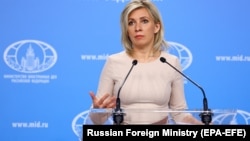 Purtătoarea de cuvânt a ministerului rus de externe Maria Zaharova (arhivă).