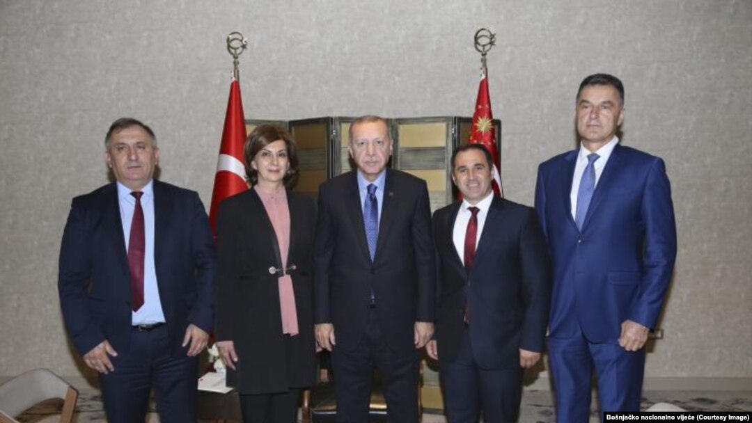 Jasmina Curić, predsjednica BNV i Redžep Tajip Erdoan, predsjednik Turske