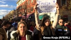 Студентски протести во Албанија
