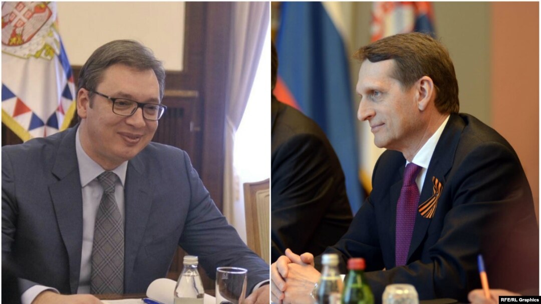 Aleksandar Vučić i Sergej Nariškin, fotoarhiv