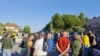 Sa jednog od protesta građana Cetinja i blokade puta Cetinje - Podgorica, 4.maj 2025.godine. Foto: Cetinjski list/RTV Cetinje
