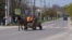 Moldova, A cart on a street in the village of Valea Mare, Ungheni District