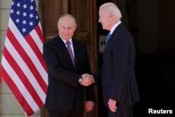 Зустріч президента США Байдена і президента Росії Путіна. Женева, 16 червня 2021 року