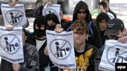 Protest homofob la Chişinău, 11 mai 2008