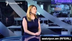 Զարուհի Փոստանջյանը «Ազատության» տաղավարում, արխիվ 
