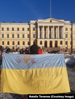 Акція на підтримку України, Гельсінкі, Фінляндія, березень 2022 року