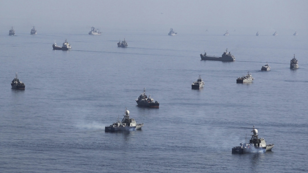 U.S. Aircraft Carrier Sails Through Gulf