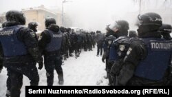 Поліція в наметовому містечку в Києві, 3 березня 2018 року