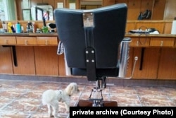 Працоўнае месца барбэра Алеся, фота з прыватнага архіву.