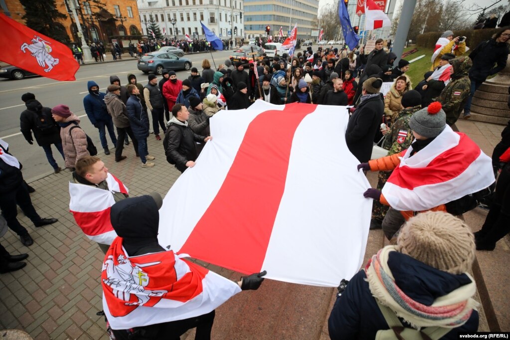 Протести у Мінську проти інтеграції з Росією (фото, відео, прямий ефір)