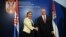 Ministri spoljnih poslova Hrvatske i Srbije Vesna Pusić i Ivan Mrkić, Beograd, 21. juni 2013.
