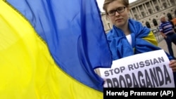 Під час однієї з акції протесту щодо агресії Росії проти України