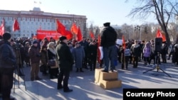 Rusia: demonstrație pentru alegeri corecte la Tiumen, 26.02.2012