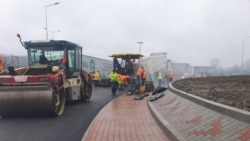 Șantierul autostrăzii Sibiu-Pitești.