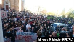 Protesti ugostitelja u Banja Luci, 5. april 2021