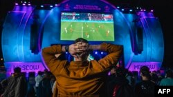 Gledanje meča Belgije i Rusije u Moskvi, EURO 2020, juni 2021.