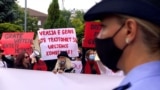 Protest in Pristina against femicid 