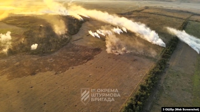 Панорама Куп'янського фронту на зйомці з дрона 3-ї ОШБр