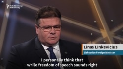 Lithuania's Linkevicius Says Censorship Is No Answer To Propaganda