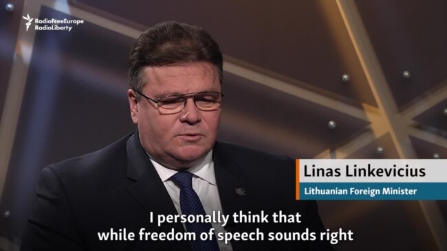 Lithuania's Linkevicius Says Censorship Is No Answer To Propaganda