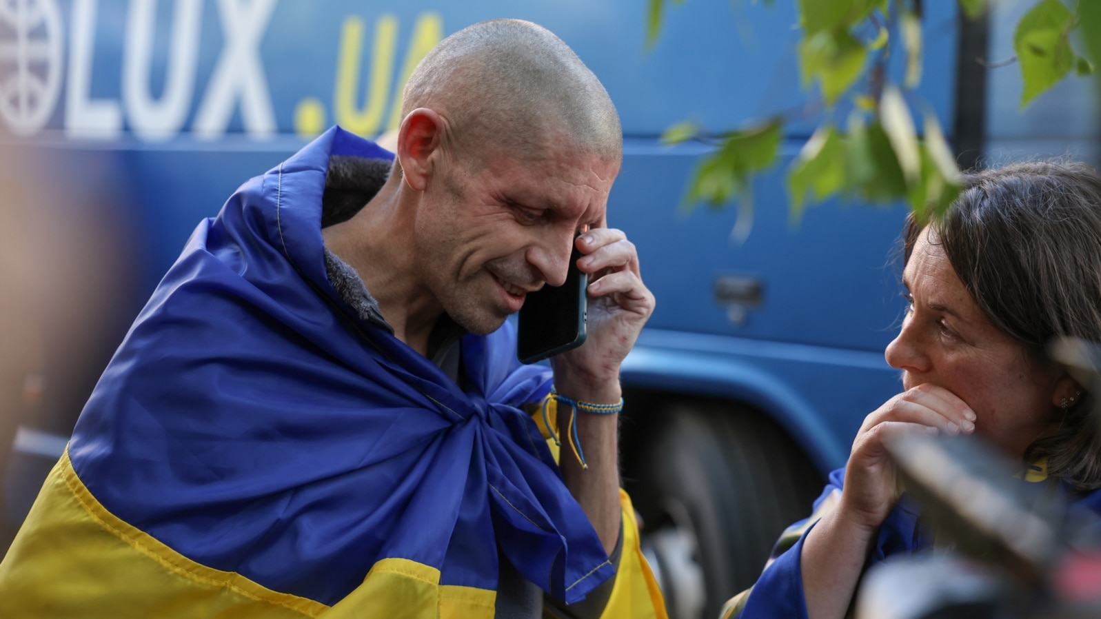 Звільнені з російського полону українські захисники