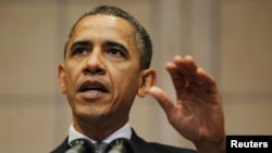 ԱՄՆ-ի նախագահ Բարաք Օբաման ելույթ է ունենում Հոլոքոսթի թանգարանում, Վաշինգտոն, 23-ը ապրիլի, 2012թ.