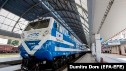 O locomotivă nouă în Gara Chișinău, din cele 12 procurate din Kazahstan, 14 iulie 2020