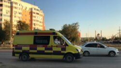 Машина скорой помощи в Актобе. 26 июля 2020 года.