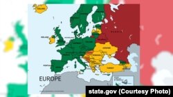 მწვანე - ქვეყანა აკმაყოფილებს სტანდარტს; ყვითელი - ქვეყანა ბოლომდე ვერ აკმაყოფილებს სტანდარტს; ნარინჯისფერი - ქვეყნები დაკვირვების ქვეშ; წითელი - ქვეყანა ვერ აკმაყოფილებს ტრეფიკინგთან ბრძოლის მინიმალურ სტანდარტს.