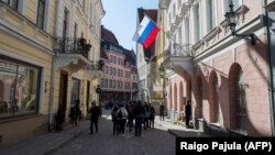The Russian Embassy in Tallinn (file photo)
