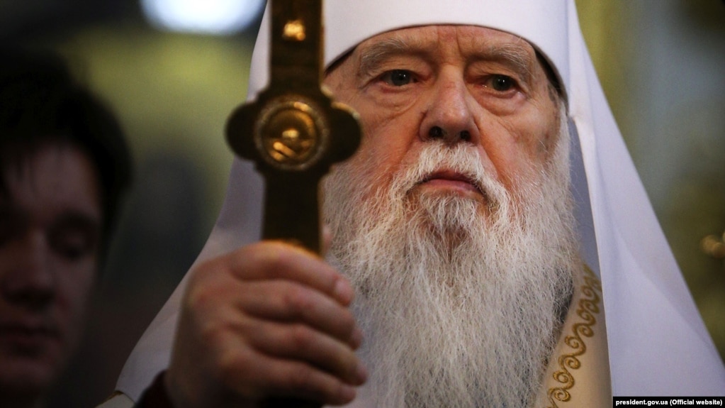 Почесний патріарх ПЦУ Філарет. Луцьк, 15 січня 2019 року. Філарет дуже доклався до здобуття томосу, але потім – у своєму суперечливому стилі – попросив про новий томос у Вселенського патріарха