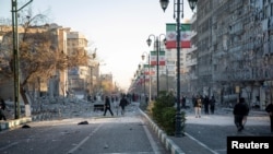 Последствия удара по полицейскому участку в Тегеране, 4 марта 2024 года