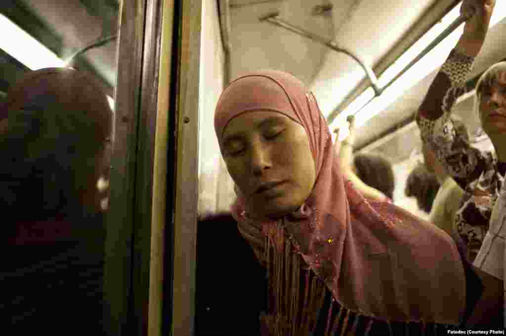 In the Metro. Moscow, 2010. Photo by Vladislav Efremov.